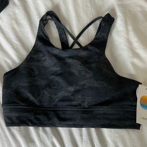 NEW Vuori Elevation Bra Black Camo